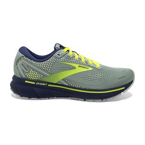 Brooks Ghost 14 Road Running Shoes - Womens, Blue/Green/Yellow | IE-DZB684570